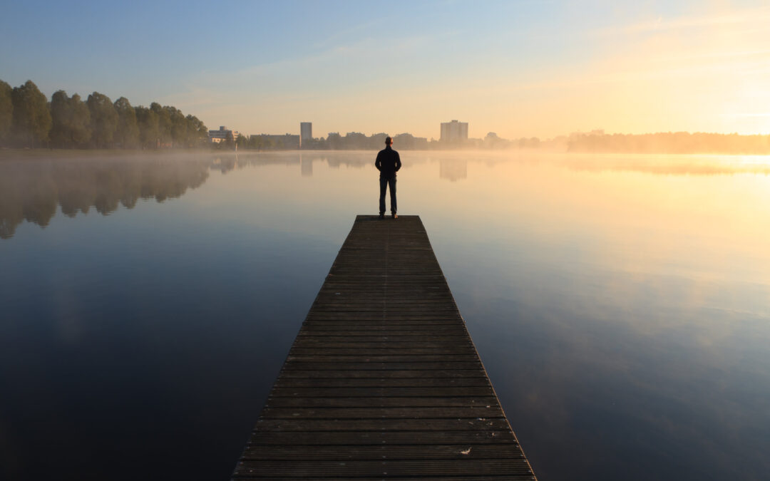 The man on the pier